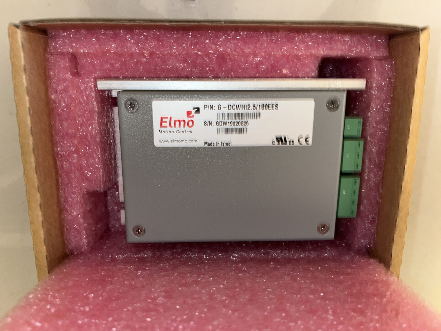 ELMO, G-DCWHI2.5/100E3ES, GOLD DC WHISTLE, Compact, Panel-mount network-based Servo Drive, 2.5 A/100 V