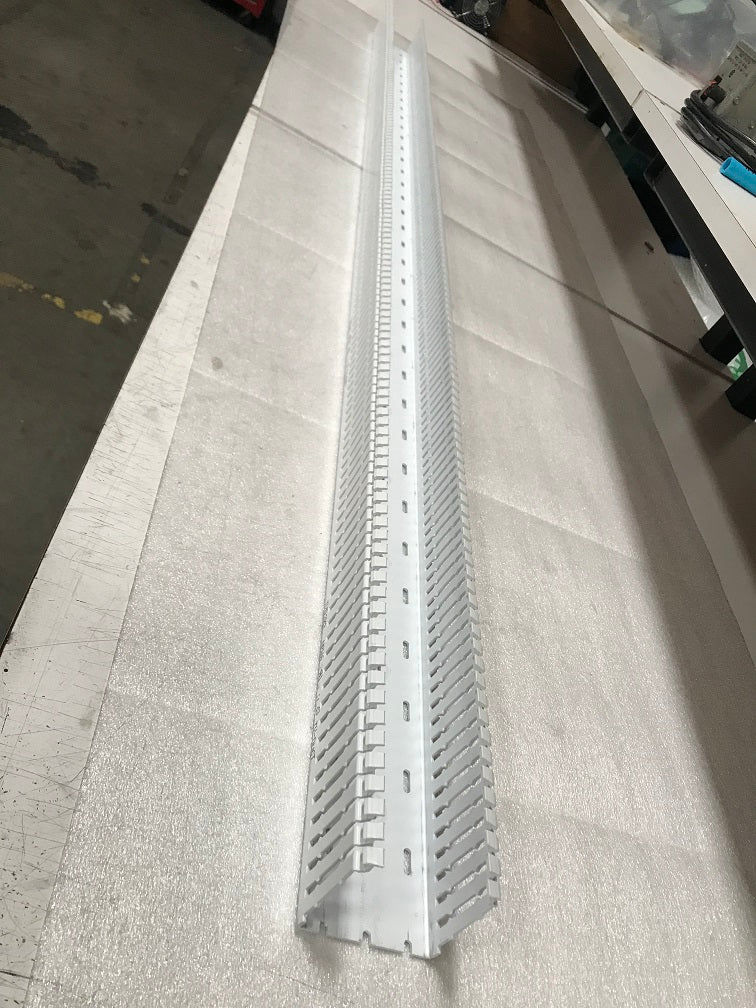 TYD3X3NPW6 Wiring Duct Narrow Slot, 3 Inches x 3 Inches, White PVC