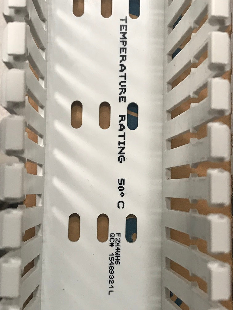 F2X4WH6 PANDUIT Wiring Duct (White) 6'L X 2"W X 4"H With Cover