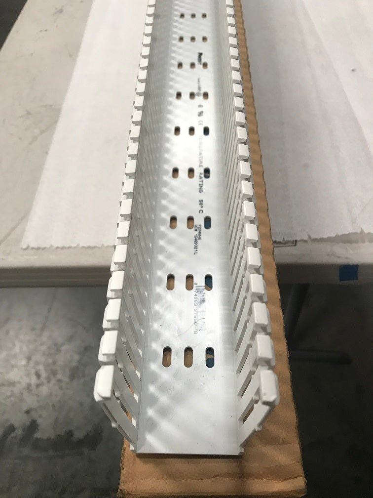 F2X4WH6 PANDUIT Wiring Duct (White) 6'L X 2"W X 4"H With Cover