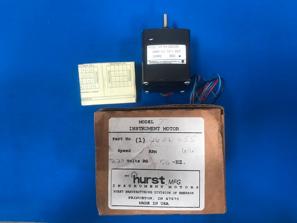MODEL T-SP P/N 2602-055 HURST MOTOR