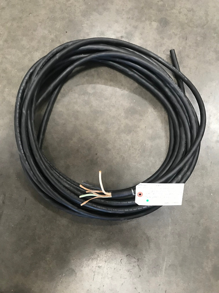 CAROL 3/C 12AWG (60FEET LONG)(3.31MM) 90DEG.CEL.(UL) WATER RESISTANT SOOW CSA (-40DEG.CEL) FT-2P-7K 123033 MSHA 600V ROHS MADE IN USA 03112020 1407 1896 FT
