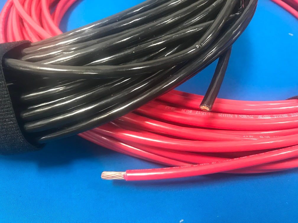 SOUTHWIRE E51583/E51583F TYPE T90 RED 95 FFEET LONG AND BLACK 95 FEET LONG (2AWG) 600VOLTS MTW OR THNN GAS AND OIL RESISTANT SUNLIGHT RESISTANT.