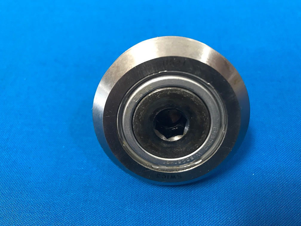 SWIC3 Bishop Wise Carver Studded Wheel V Rail 10.72mm Bore 45.8mm Outside Diameter 15.88mm Wheel Width 36.68mm Over All Width