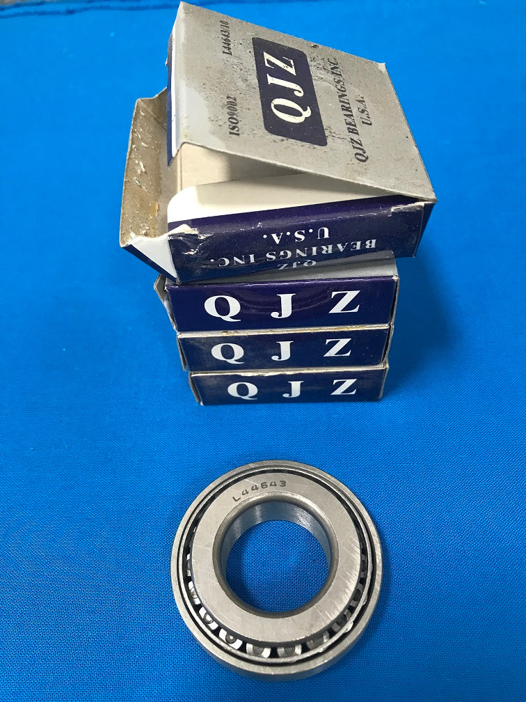 L44643/10 (QJZ Bearings Inc.) Tapered Roller Bearing Set cup and cone sold in lot of 4pieces