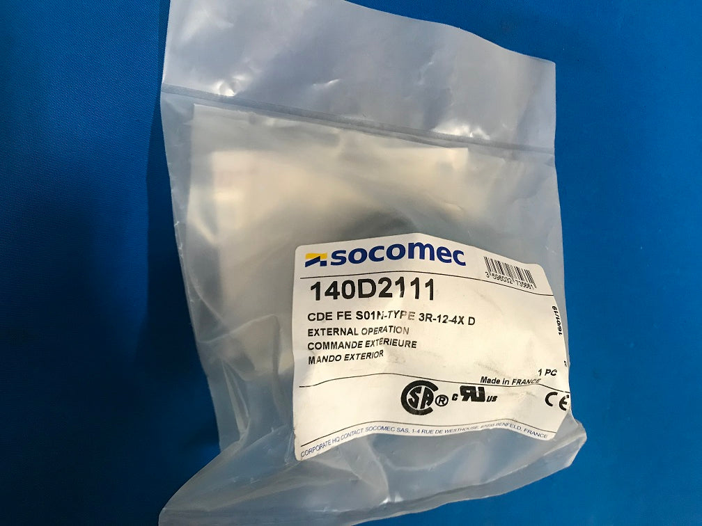 140D2111 SOCOMEC Rotary Handle,round S01 black/blue, mounting application towards the front or right side of the box.