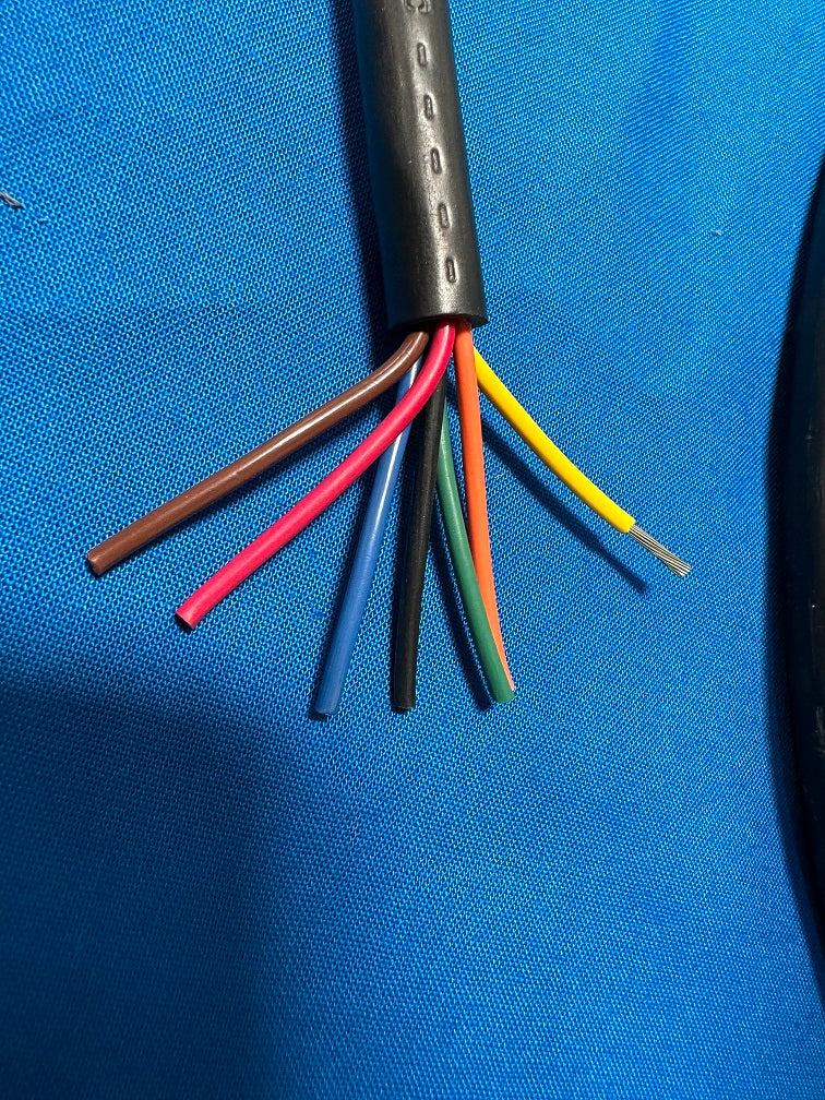 NW.718-J 7 Conductor 16awg cable multiple color, 58 feet long