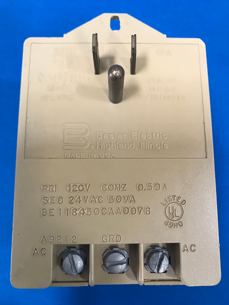 BE1164500AA0076 Basler Electric Plug-in Class 2 Transformer