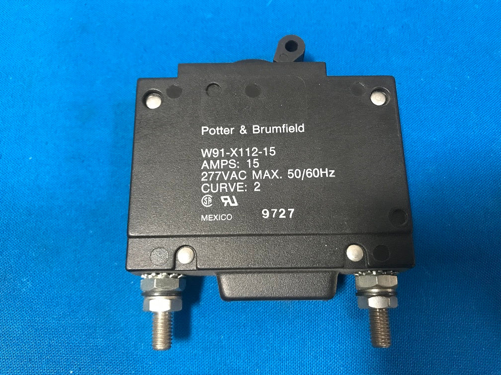 W91-X112-15 Potter & brumfield 15 amps circuit breaker