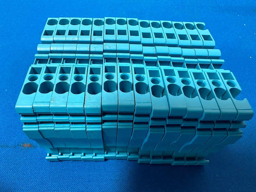 1608520000 ZDU 2.5 BL weidmuller Terminal block connector 2 position Feed through blue 12-30 awg (sold in lot of 14pcs)