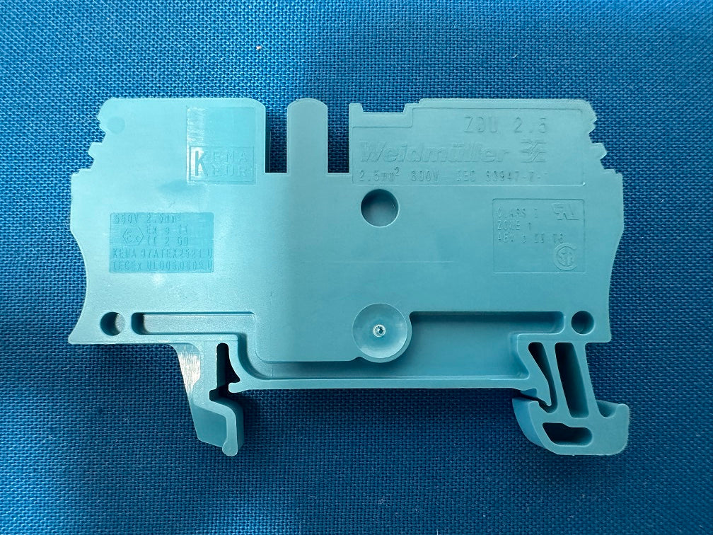 1608520000 ZDU 2.5 BL weidmuller Terminal block connector 2 position Feed through blue 12-30 awg (sold in lot of 14pcs)