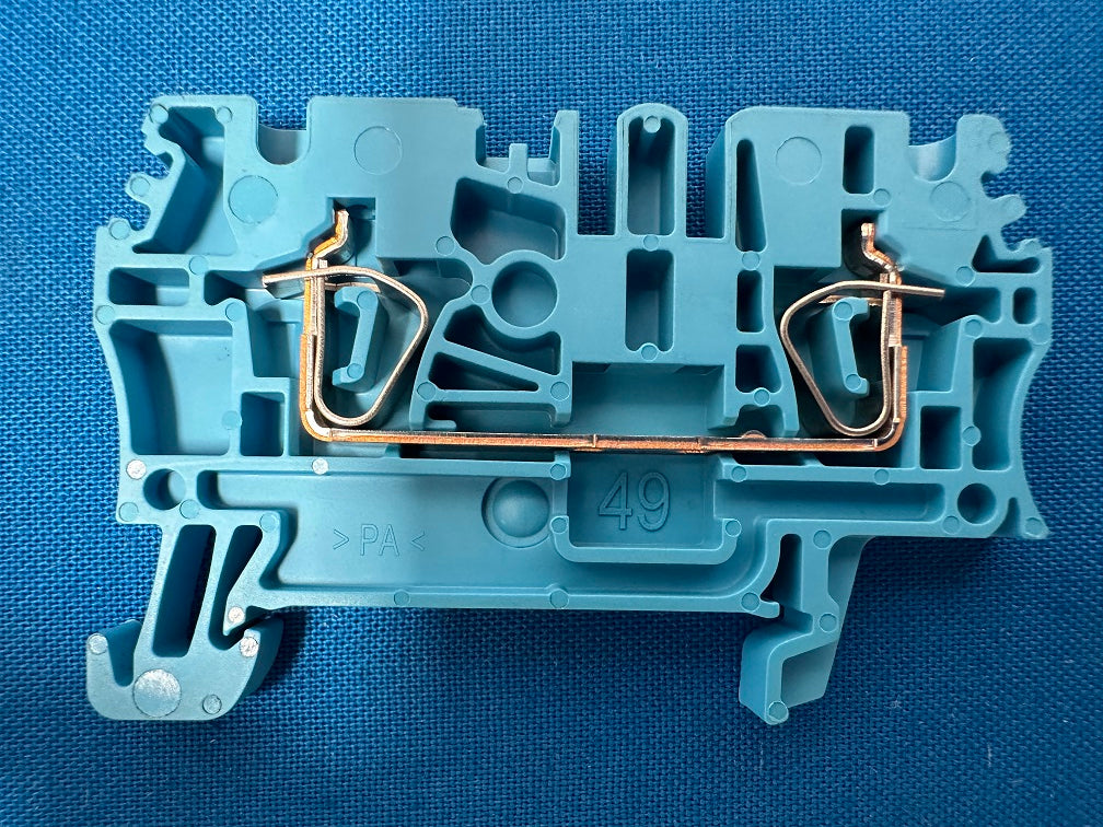 1608520000 ZDU 2.5 BL weidmuller Terminal block connector 2 position Feed through blue 12-30 awg (sold in lot of 14pcs)