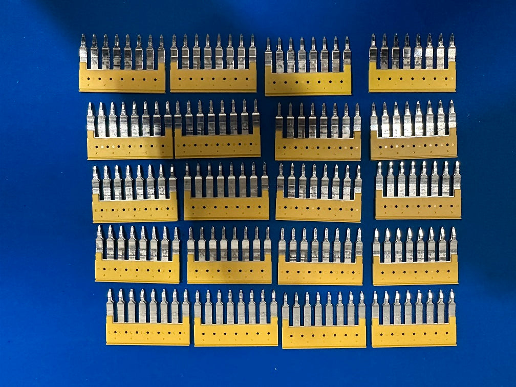 1609010000 WEIDMULLER ,8 position Terminal block, Cross connection jumper Flat pins (lot of 20)