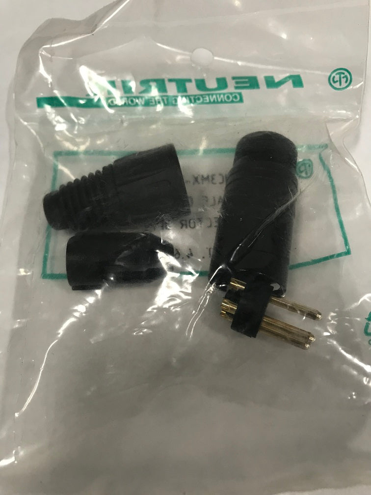 NC3MX-BAG NEUTRIK 3 POLE MALE XLR CABLE MOUNT CONNECTOR