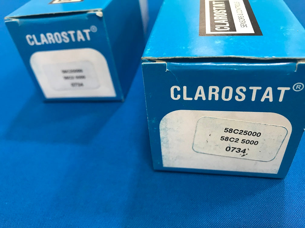 Clarostat 58c25000, 5k Potentiometer (sold in lot of 4 pcs)