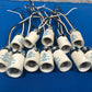 E12 Ceramic,Socket Candelabra Bulb Lamp Holder White E306858 ZHX-208 125V 75W  UL Listed  Sold in lot of 12