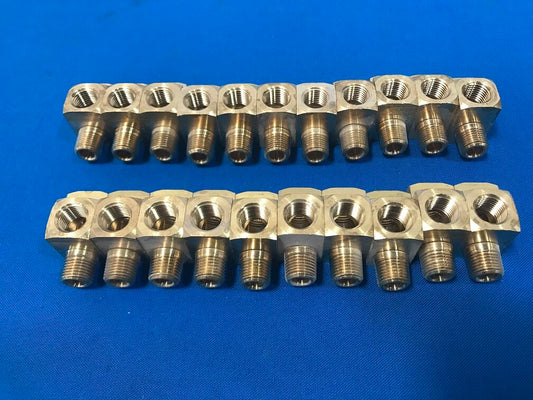 X2225P-2   PARKER Brass Pipe Fitting  SAE J530,SAE J531   thread size 1/8 male  to 1/8 female (Sold in Lot of 21 pcs)  Connection