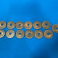 Check rings, Lamp parts  Antique brass. Used for 1/8 threaded rod. Dimentions: OD 1.995   ID hole .435 Sold in lot of 13pcs