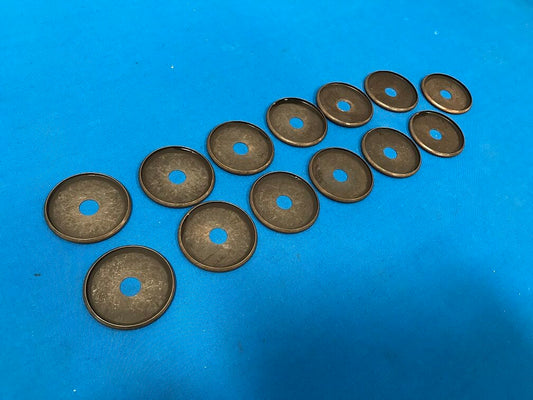 Check rings, Lamp parts  Antique brass. Used for 1/8 threaded rod. Dimentions: OD 1.995   ID hole .435 Sold in lot of 13pcs