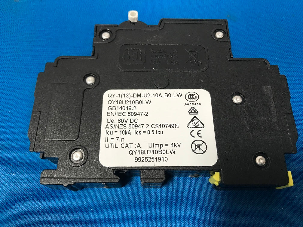 QY-1(13)-DM-U2-10A-B0-LW,  CBI  Weidmuller QY18U210B0LW  EN/IEC 60947-2 