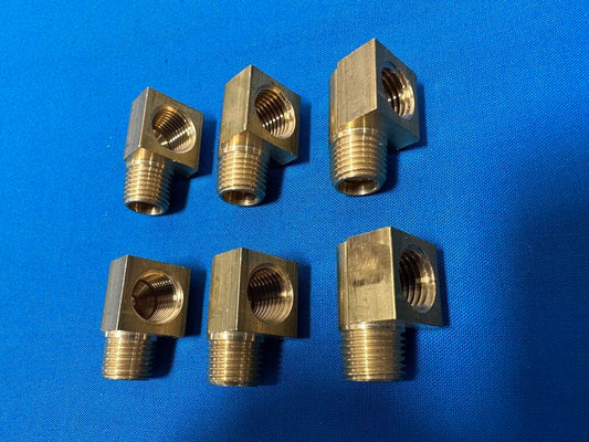 BFSE -14N  Street Elbow Pneumatic thread fitting 1/4 inch female NPT  to 1/4 male NPT sold in lot of 6