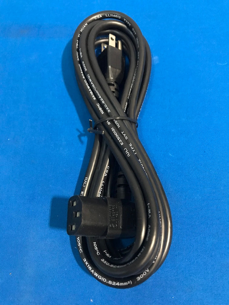 A-PC2304-030021-1  Cord 18AWG  9.84Feet (3.00m) Power cord black NEMA 5-15 p to IEC 320-C13,Right angle cvt