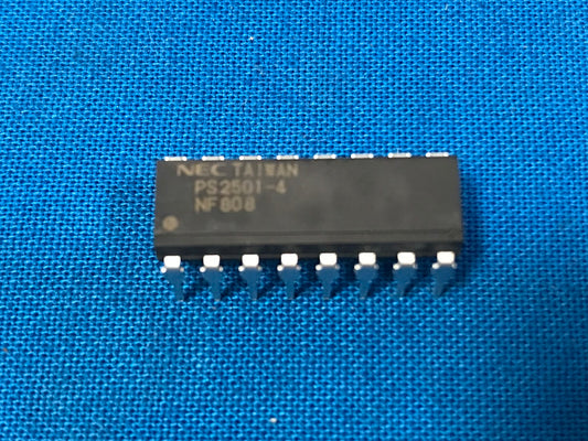 PS2501-4    NEC-Taiwan Optoisolator Transistor output 500vrms 4 channel 16dip (sold in lot of 10pcs)