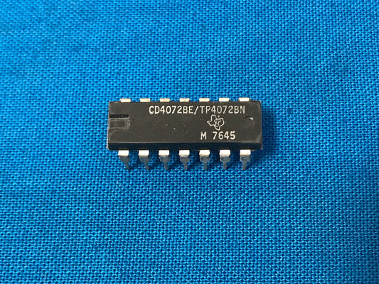 CD4072BE/TP4072BN  Texas instrument, 2 channel 4 input  3v to 18v OR gate 14PDIP (sold in lot of 20pcs)