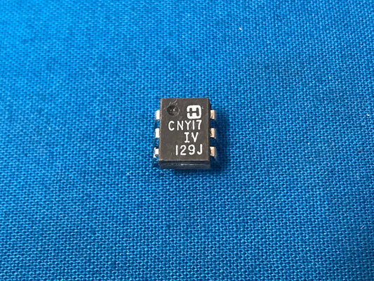 CNY17-IV  Optoisolator  Transistor with base output 1 channel 6 p-dip (sold in lot of 20pcs)