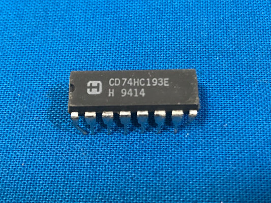 CD74HC193E  Counter, IC binary counter 1 element 4 bit possitive edge 16 P-DIP (sold in lot of 13pcs)