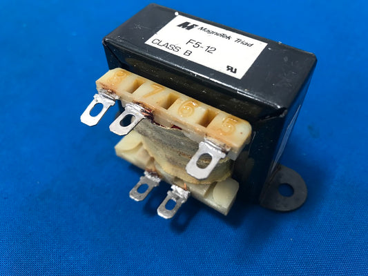 F5-12  Magnetek Power Transformer   Primary voltage 115v   50/60hz  Secondary 12.6v CT  @ 1.0A  (sold in lot of 9pcs)