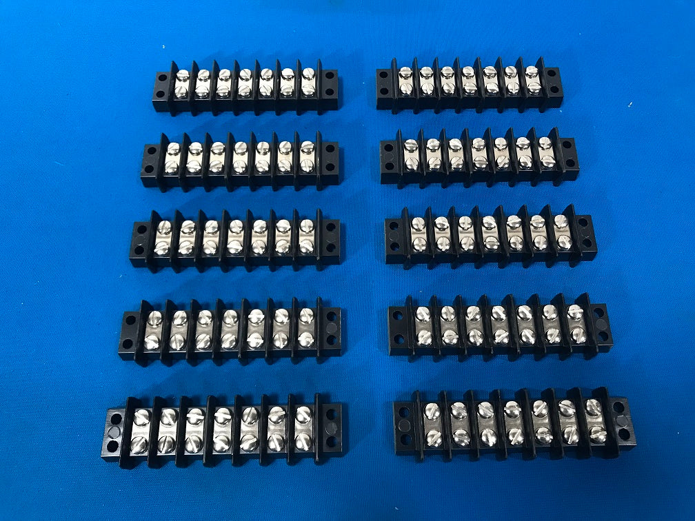 354-11-07-001 CINCH Connectors 10 position terminal strip  20A-250v  14-28 awg (sold in lot of 10pcs)