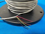 Belden 8445-060(chr) cable 5 conductor 22awg chrome 220 feet long. pvc unshielded control & audio cable 5 conductor