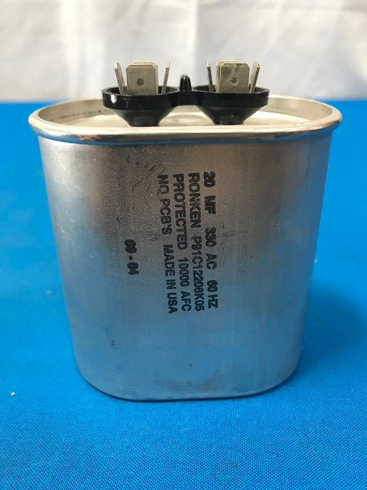 RONKEN   P91C12206K05   20mfd, 330vac, 60hz, Motor Start Capacitor