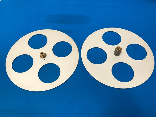 35mm split reel 11 1/2 inch diameter Vintage,(hollywood film company) brand.  5/16 input shaft.