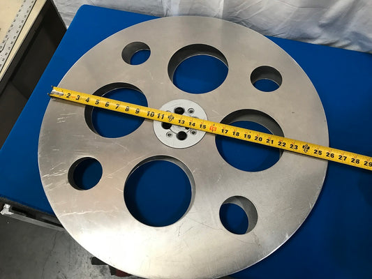 E-Z-HUB  35mm Reel, Goldberg Bros.Inc. 26 inch Diameter, 1/2 inch shaft input.