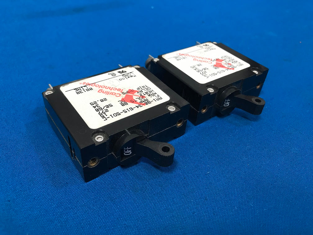 AA1-B0-34-615-5D1-C    Carling Technologies Panel mount circuit breaker 15 Amp (sold in lot of 2)