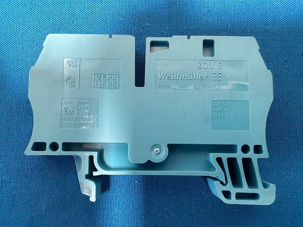 1608630000  zdu 6 bl  Weidmuller terminal block 2 position