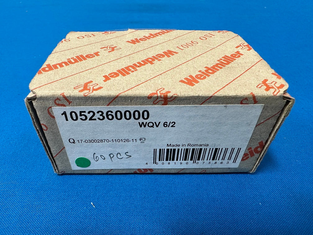 1052360000  WQV 6/2  weidmuller Jumper terminal block screw in type (sold in lot of 60pcs)