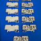 280 IEC 60947-7-1  Wago 3 position terminal block Feed thru, (lot  of 11pcs)