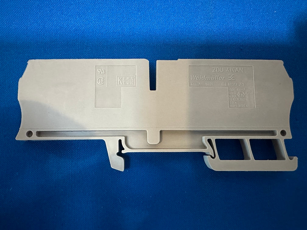 7904290000  weidmuller  ZDU 4/4AN Terminal block connector 4 position feed through beige  10-26 awg  (sold in lot of 60 pcs)
