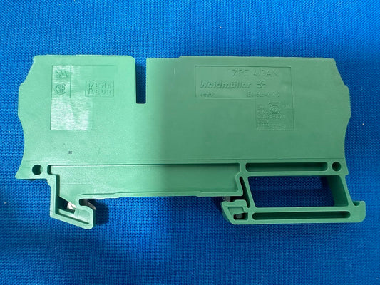 7904170000 ZPE 4/3AN weidmuller  Terminal block connector 3 position ground, earth green,yellow  10-26 awg  (lot of 11)