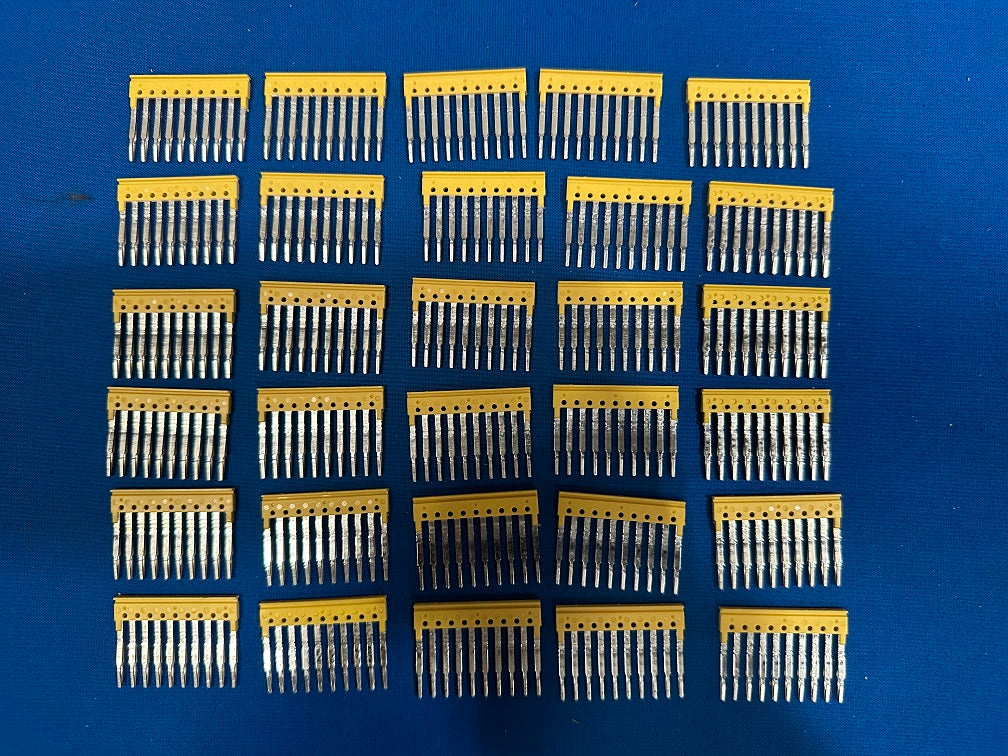 1776200000 WEIDMULLER, 10 position terminal block, Cross connection jumper flat pins (lot of 28pcs)