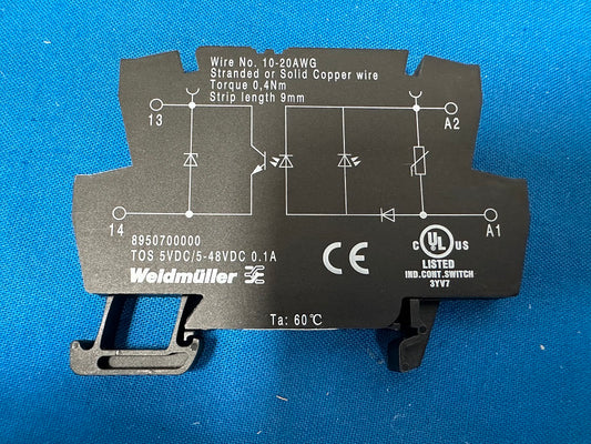 8950700000 weidmuller, Solid state SPST-NO (1 FORM A ) MODULE....(lot of 4 )